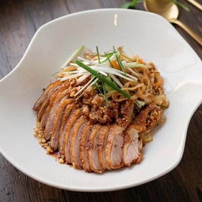 Produktbild Christmas Special Reisbandnudeln mit Ente kross